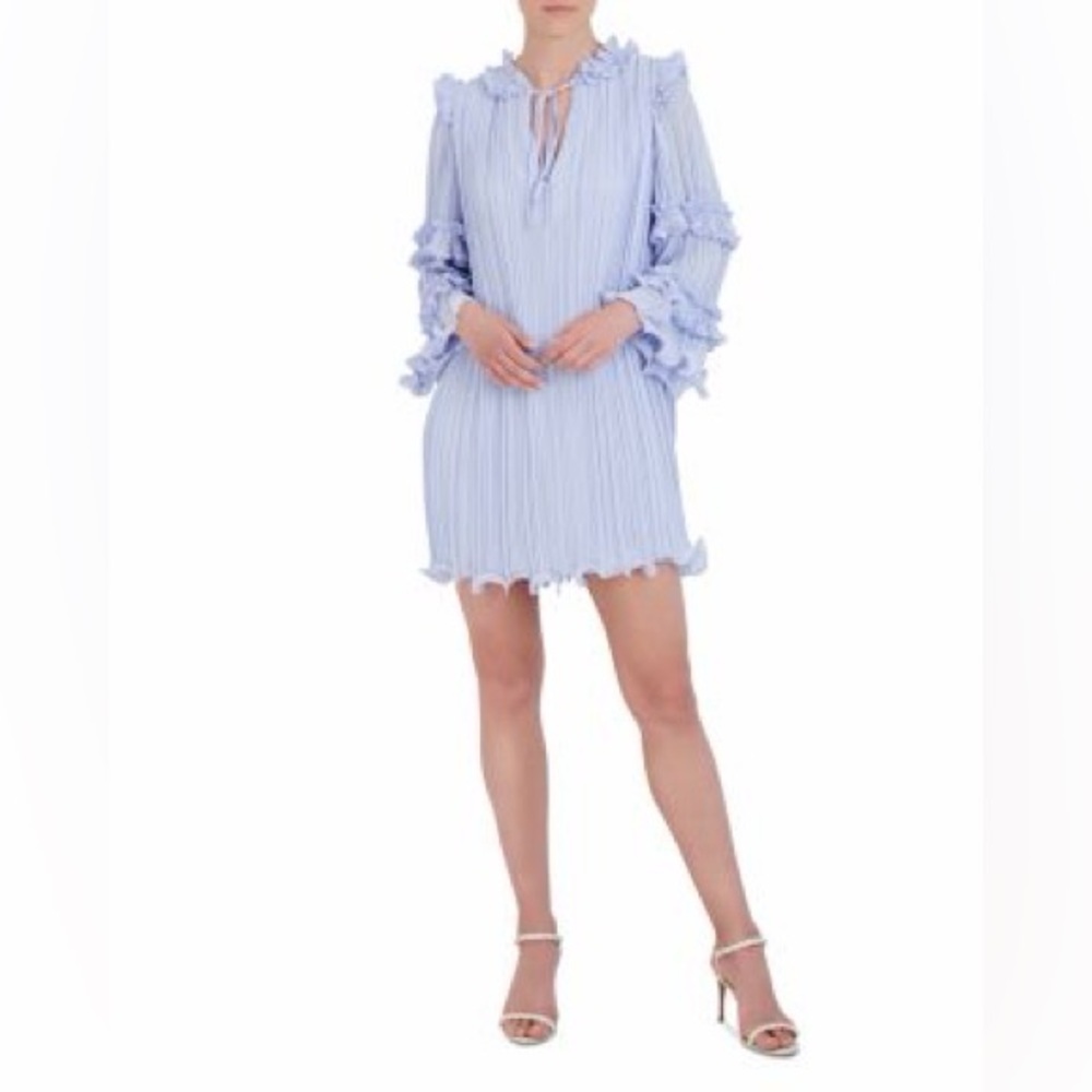 BCBGMAXAZRIA Womens 3/4 Bell Sleeve Mini